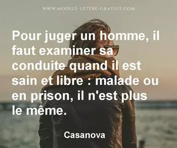 Citation de Casanova