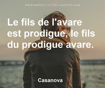 Citation de Casanova