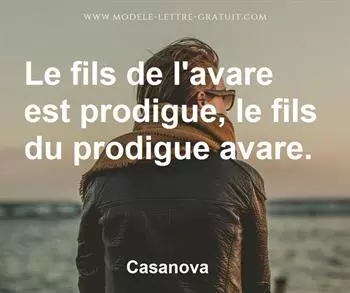 Citation de Casanova