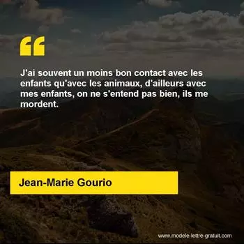 Citation Jean-Marie Gourio