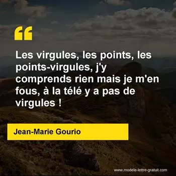 Citation Jean-Marie Gourio
