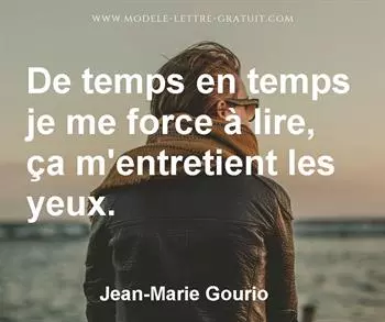 Citation de Jean-Marie Gourio