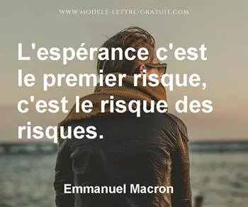 Citation de Emmanuel Macron