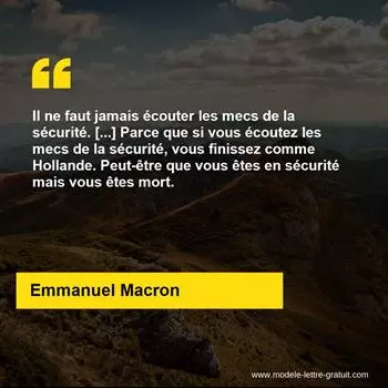 Citation Emmanuel Macron
