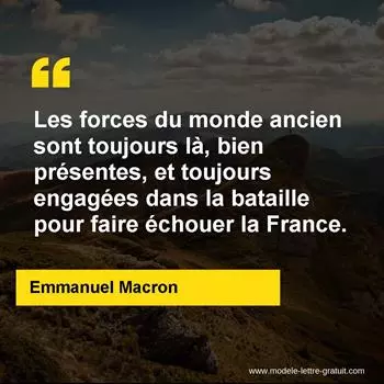 Citation Emmanuel Macron