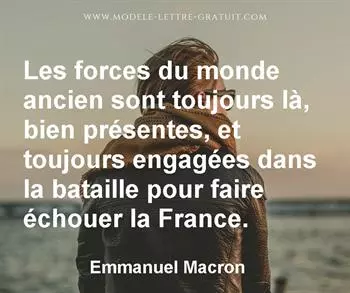 Citation de Emmanuel Macron