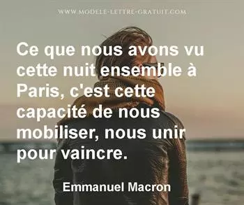 Citation de Emmanuel Macron