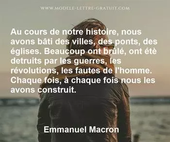 Citation de Emmanuel Macron