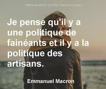 Citation de Emmanuel Macron