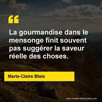 Citation Marie-Claire Blais