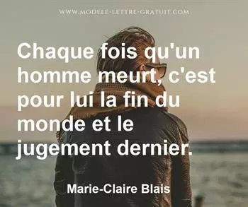 Citation de Marie-Claire Blais