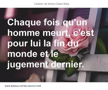 Citations Marie-Claire Blais
