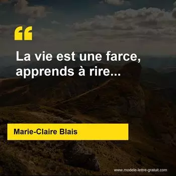 Citation Marie-Claire Blais