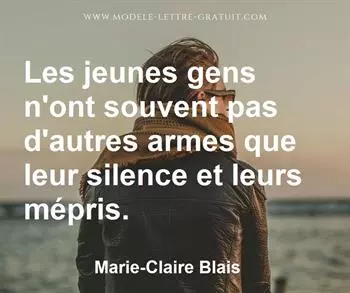Citation de Marie-Claire Blais