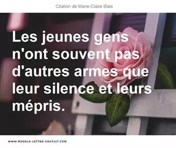 Citations Marie-Claire Blais