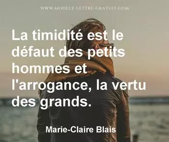 Citation de Marie-Claire Blais