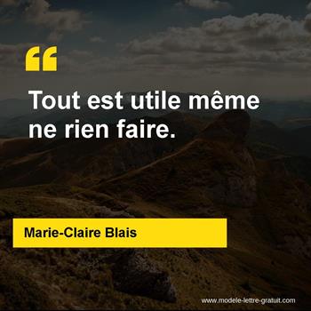 Citations Marie-Claire Blais
