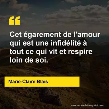 Citation Marie-Claire Blais