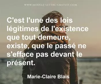 Citation de Marie-Claire Blais