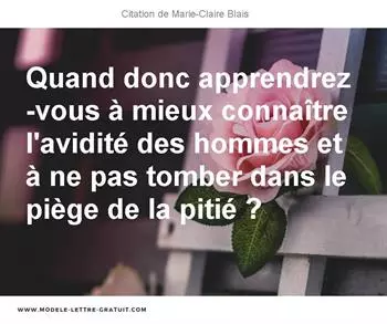 Citations Marie-Claire Blais
