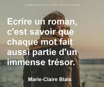 Citation de Marie-Claire Blais