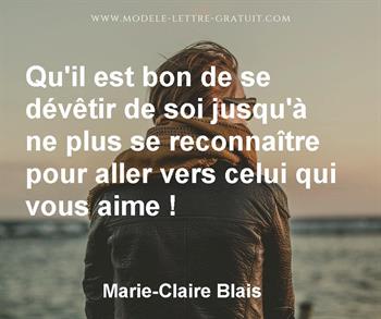 Citation de Marie-Claire Blais