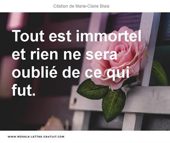 Citations Marie-Claire Blais