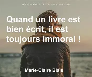 Citation de Marie-Claire Blais