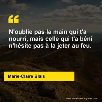 Citation Marie-Claire Blais
