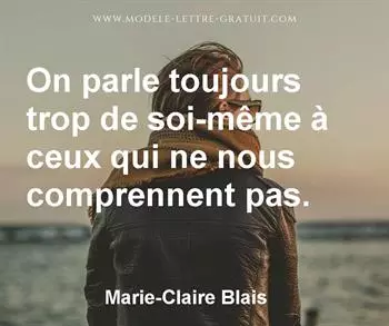Citation de Marie-Claire Blais
