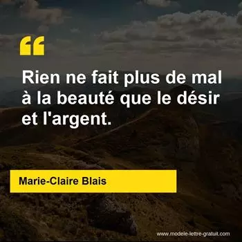 Citation Marie-Claire Blais