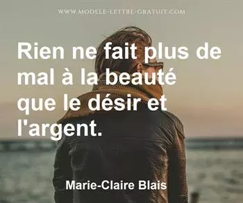 Citation de Marie-Claire Blais