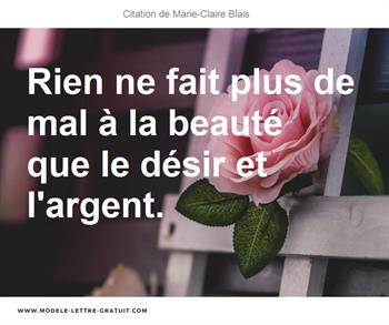 Citations Marie-Claire Blais