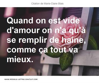 Citations Marie-Claire Blais