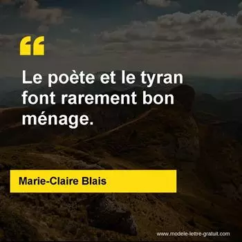 Citation Marie-Claire Blais