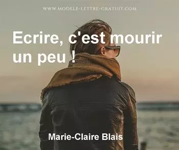 Citation de Marie-Claire Blais