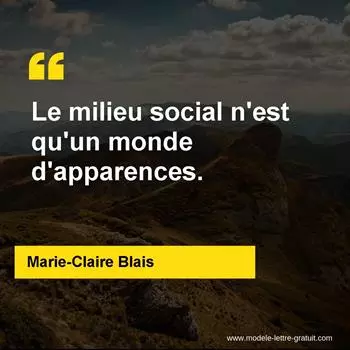 Citation Marie-Claire Blais