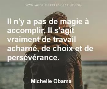 Citation de Michelle Obama