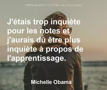 Citation de Michelle Obama