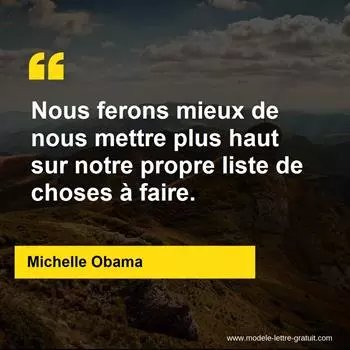Citation Michelle Obama
