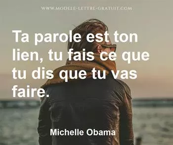 Citation de Michelle Obama