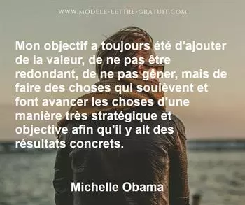 Citation de Michelle Obama