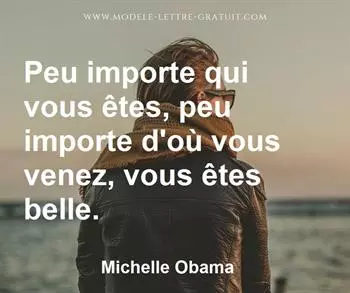 Citation de Michelle Obama