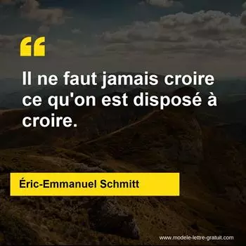 Citation Éric-Emmanuel Schmitt