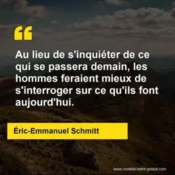 Citation Éric-Emmanuel Schmitt