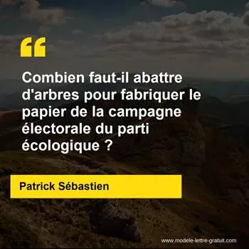Citation Patrick Sébastien