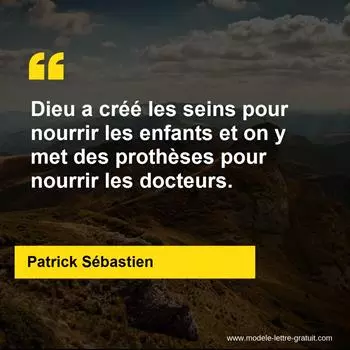 Citation Patrick Sébastien