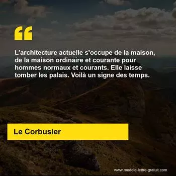 Citation Le Corbusier