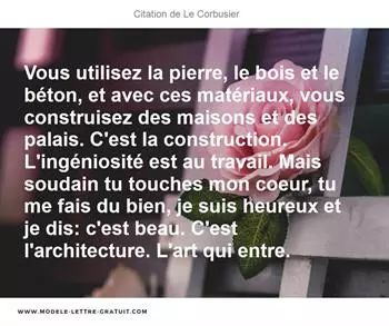 Citations Le Corbusier