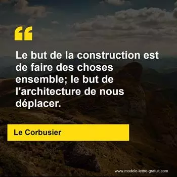 Citation Le Corbusier